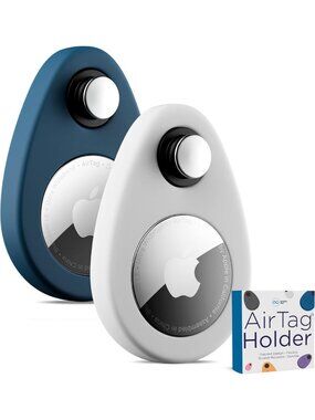 2-Pack Anti-Removal AirTag Holder for Kids, Pets & Luggage - Secure GPS Tracker
